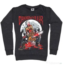 Bluza ADLER dama Chainsaw killer Negru melanj