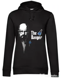 Hoodie dama cu gluga Tricou The danger Negru
