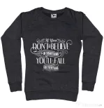 Bluza ADLER dama Believe in something Negru melanj