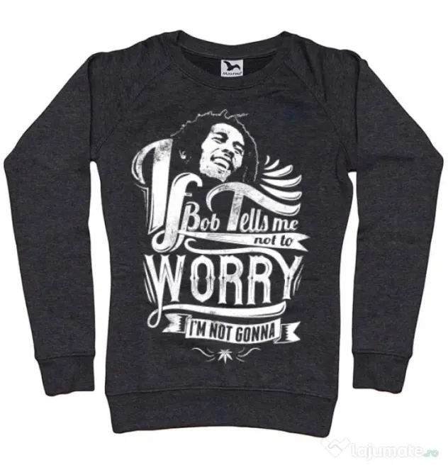 Bluza ADLER dama Bob tells me Negru melanj