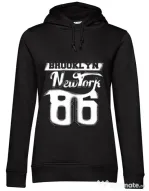 Hoodie dama cu gluga Brooklyn Negru