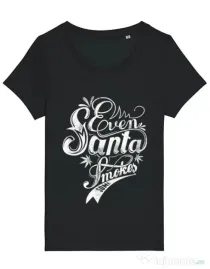 Tricou STANLEY STELLA dama Even santa smokes Negru