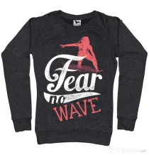 Bluza ADLER dama Fear no wave Negru melanj