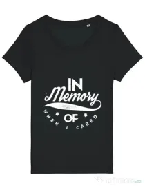 Tricou STANLEY STELLA dama In memory of when I cared Negru