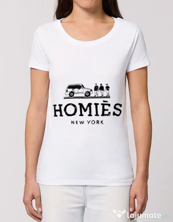 Tricou STANLEY STELLA dama Homies Alb