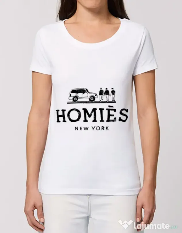 Tricou STANLEY STELLA dama Homies Alb