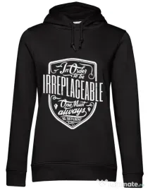 Hoodie dama cu gluga Irreplaceable Negru