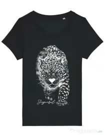 Tricou STANLEY STELLA dama Jaguarul Alb Negru