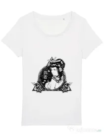 Tricou STANLEY STELLA dama Oriental vibes Alb