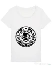 Tricou STANLEY STELLA dama Road rash Alb