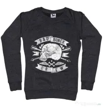 Bluza ADLER dama Skull symbol Negru melanj