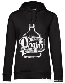 Hoodie dama cu gluga The original sinner Negru