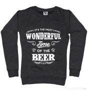 Bluza ADLER dama Wonderful time of the beer Negru melanj