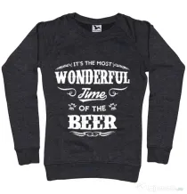 Bluza ADLER dama Wonderful time of the beer Negru melanj