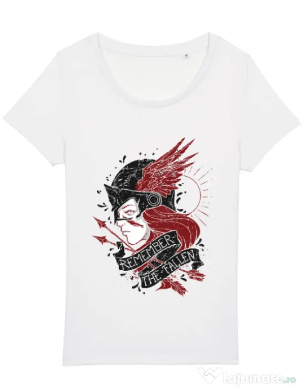 Tricou STANLEY STELLA dama Remember the fallen Alb