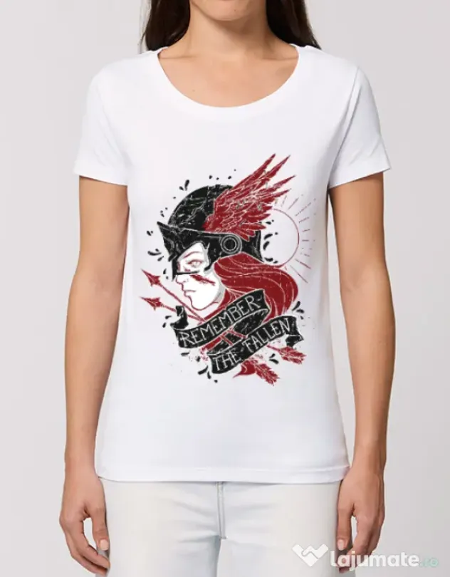 Tricou STANLEY STELLA dama Remember the fallen Alb