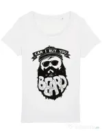 Tricou STANLEY STELLA dama Can i buy you a beard Alb
