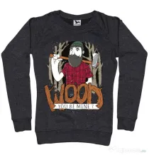 Bluza ADLER dama Wood you be mine Negru melanj