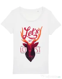 Tricou STANLEY STELLA dama Lets get lost Alb