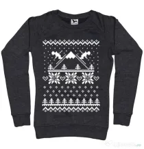 Bluza ADLER dama Ski time Negru melanj