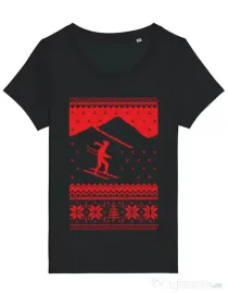 Tricou STANLEY STELLA dama Ski trip Negru