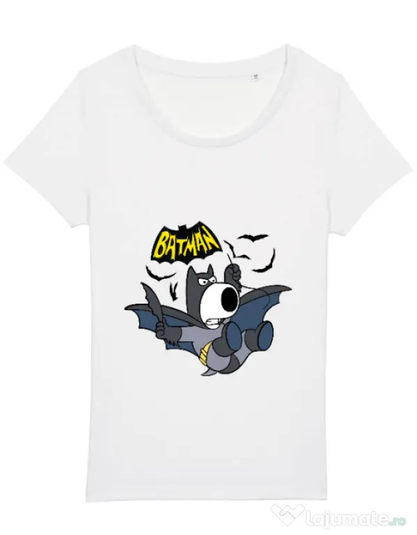 Tricou STANLEY STELLA dama Bat Brian Alb