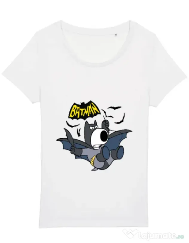 Tricou STANLEY STELLA dama Bat Brian Alb
