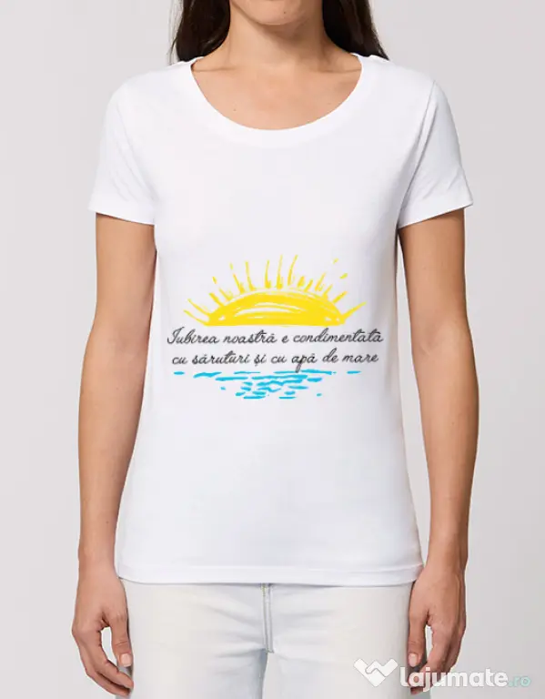 Tricou STANLEY STELLA dama Iubirea noastra Alb