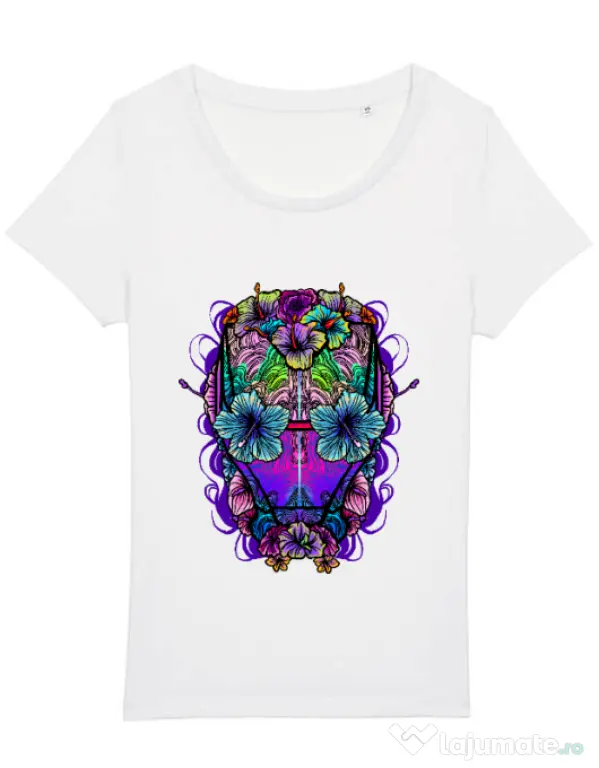 Tricou STANLEY STELLA dama Flower helmet Alb