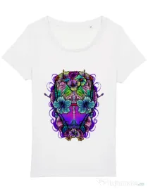 Tricou STANLEY STELLA dama Flower helmet Alb