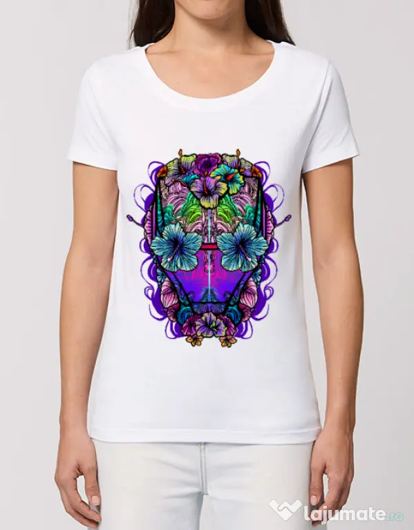 Tricou STANLEY STELLA dama Flower helmet Alb