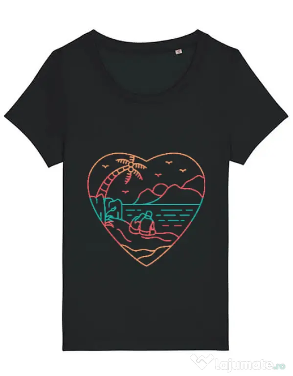 Tricou STANLEY STELLA dama True love in nature Negru