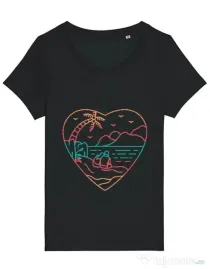 Tricou STANLEY STELLA dama True love in nature Negru