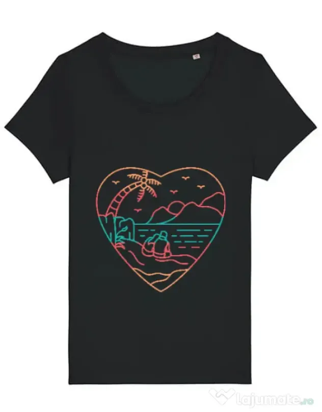 Tricou STANLEY STELLA dama True love in nature Negru