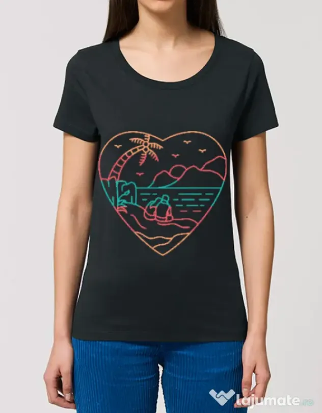 Tricou STANLEY STELLA dama True love in nature Negru