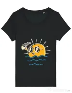 Tricou STANLEY STELLA dama Morning and coffee Negru