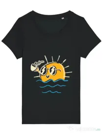 Tricou STANLEY STELLA dama Morning and coffee Negru