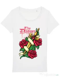 Tricou STANLEY STELLA dama The dagger Alb