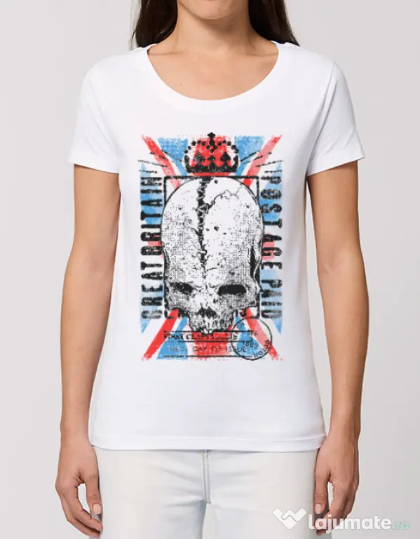 Tricou STANLEY STELLA dama Great Britain Post Alb
