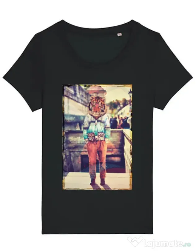 Tricou STANLEY STELLA dama Tiger head Negru
