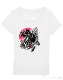 Tricou STANLEY STELLA dama Father attack Alb