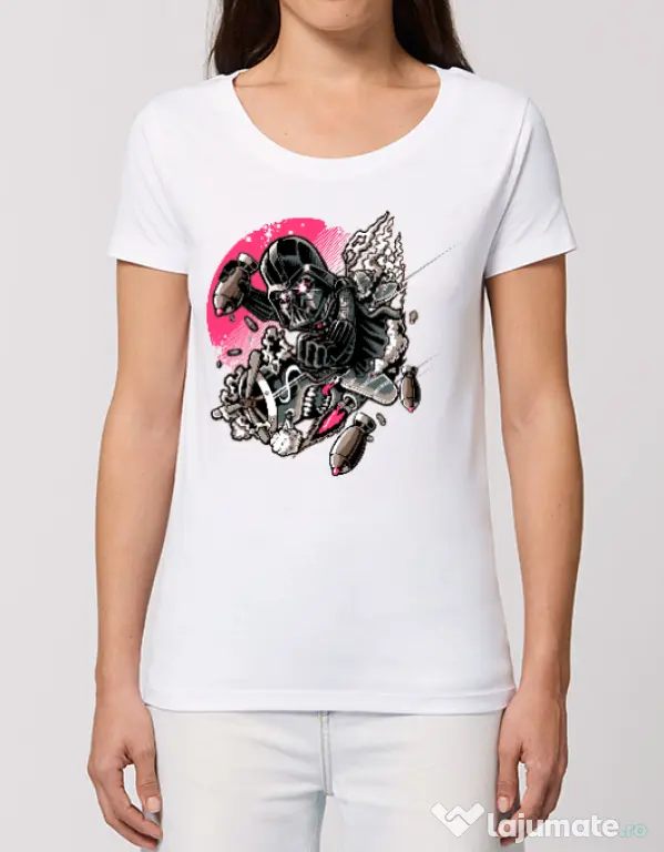 Tricou STANLEY STELLA dama Father attack Alb