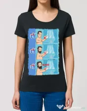 Tricou STANLEY STELLA dama Funny wilson Negru