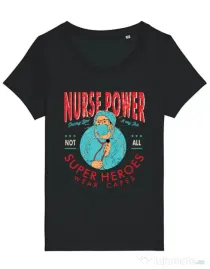Tricou STANLEY STELLA dama Nurse power Negru