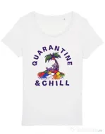 Tricou STANLEY STELLA dama Rubik island Alb