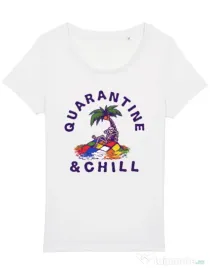 Tricou STANLEY STELLA dama Rubik island Alb