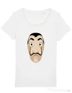 Tricou STANLEY STELLA dama Dali mask Alb