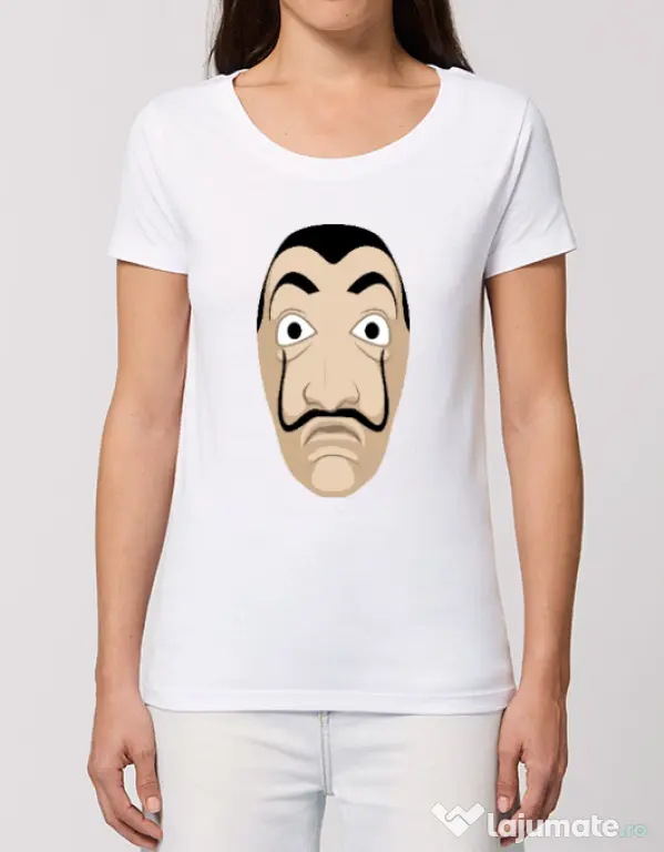 Tricou STANLEY STELLA dama Dali mask Alb