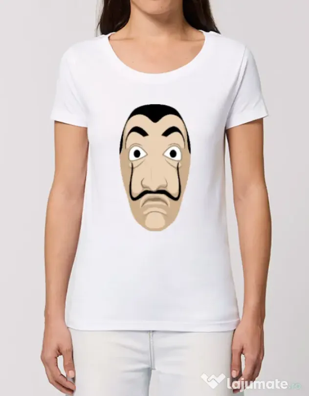 Tricou STANLEY STELLA dama Dali mask Alb