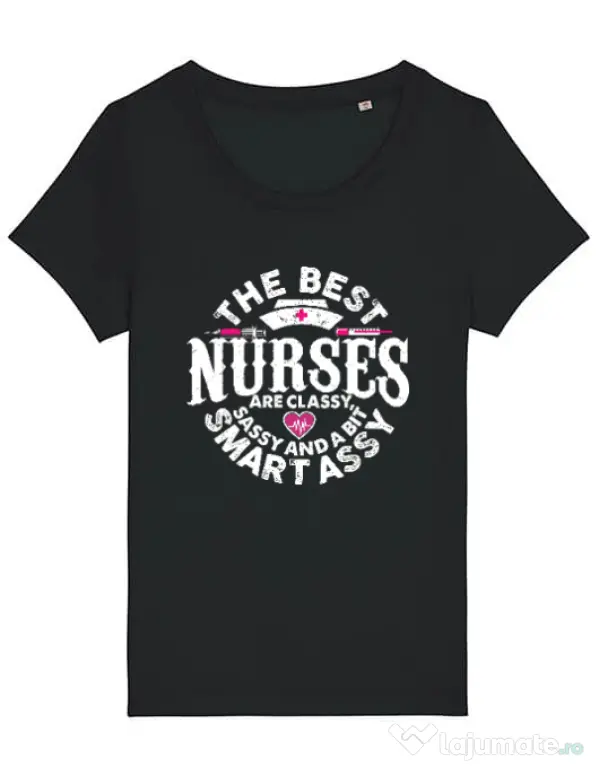 Tricou STANLEY STELLA dama Best nurses Negru